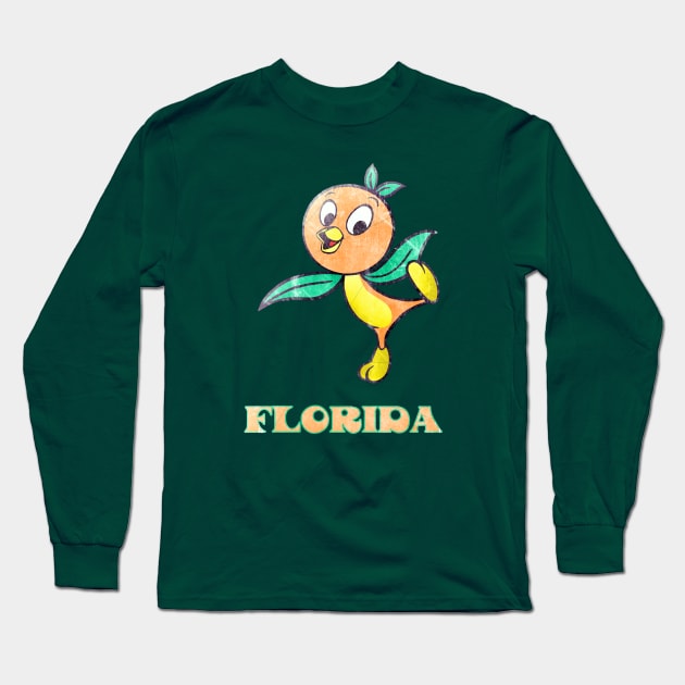 The Florida Orange Bird Long Sleeve T-Shirt by The Dept. Of Citrus